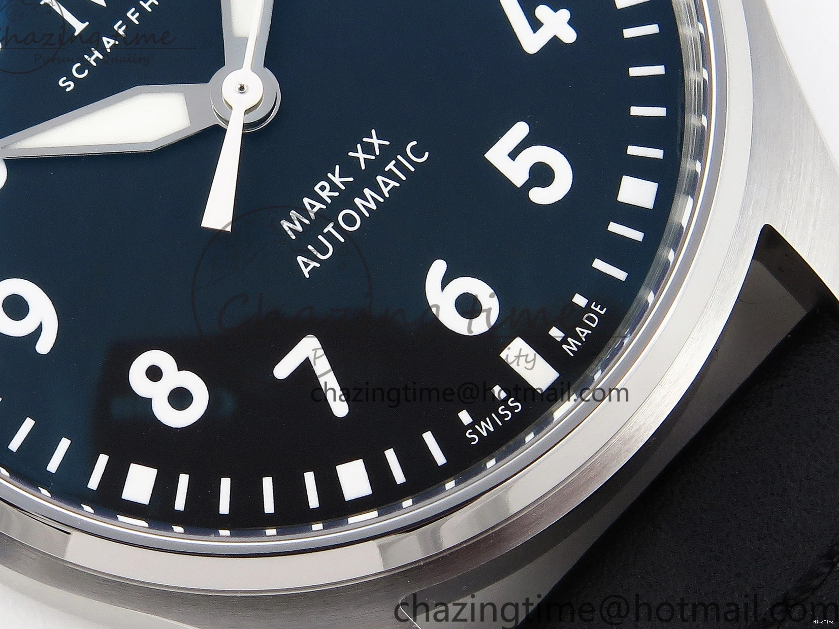 MIROTIME 0210 Pilot Mark XX IW328201 ZF 1:1 Best Edition Black Dial on Black Leather Strap A Affordable 7028